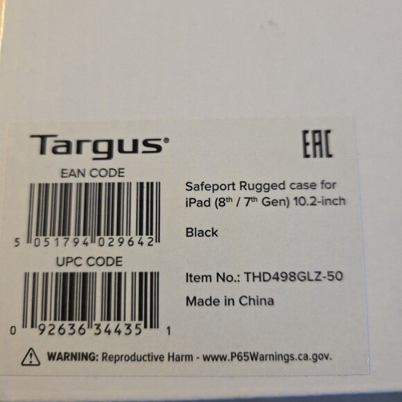 NEW Targus SafePort Rugged Case for iPad 9th, 8th and 7th gen. 10.2-inch (Black) - Picture 6 of 6